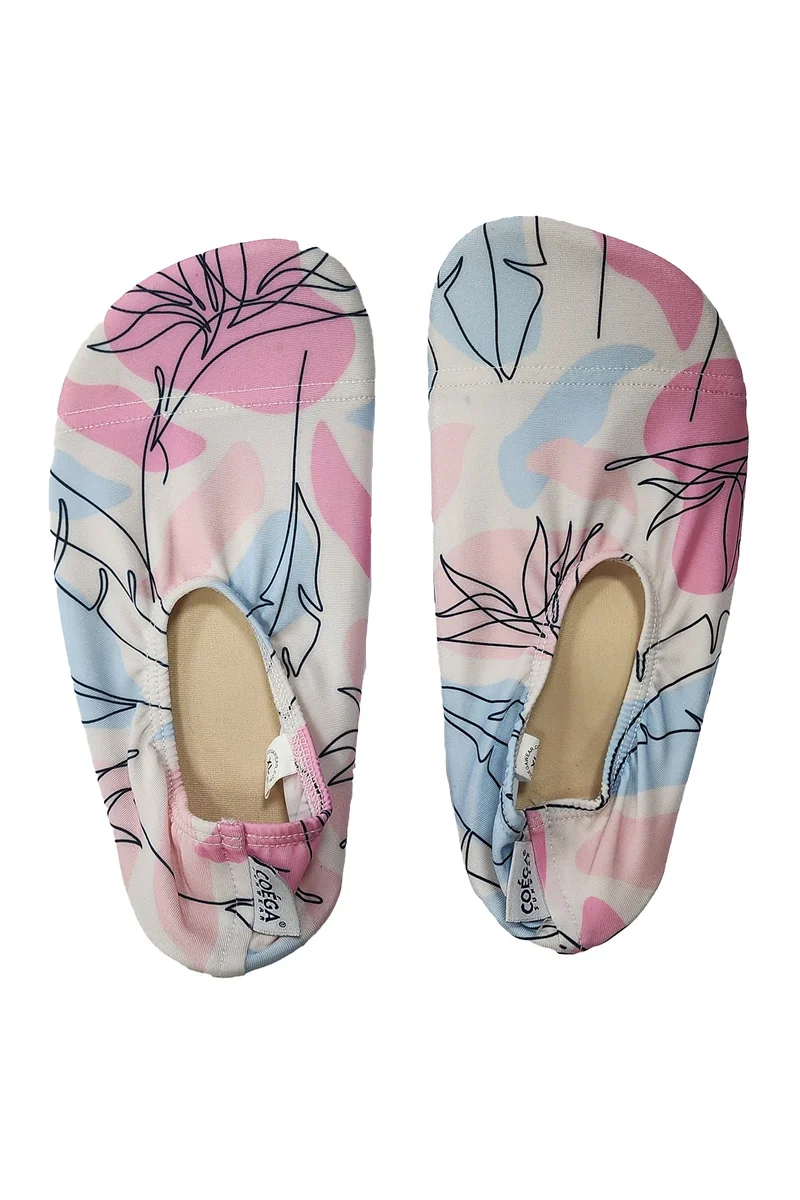 COEGA  Girls Baby/Kids/Youth Pool Shoes Kids - Nero Floral Drawings